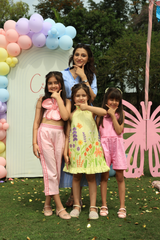 Border Yellow - Pastel Yellow with Colorful Floral Accents