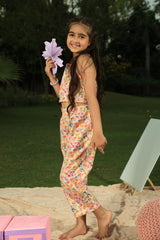 Printed Yellow CD - Creamy Peach with Bright Pastel Florals