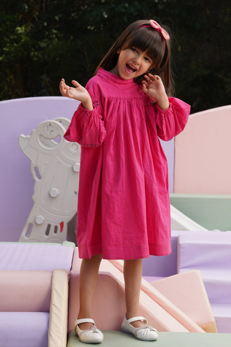 Pink Blossom Twirl Dress