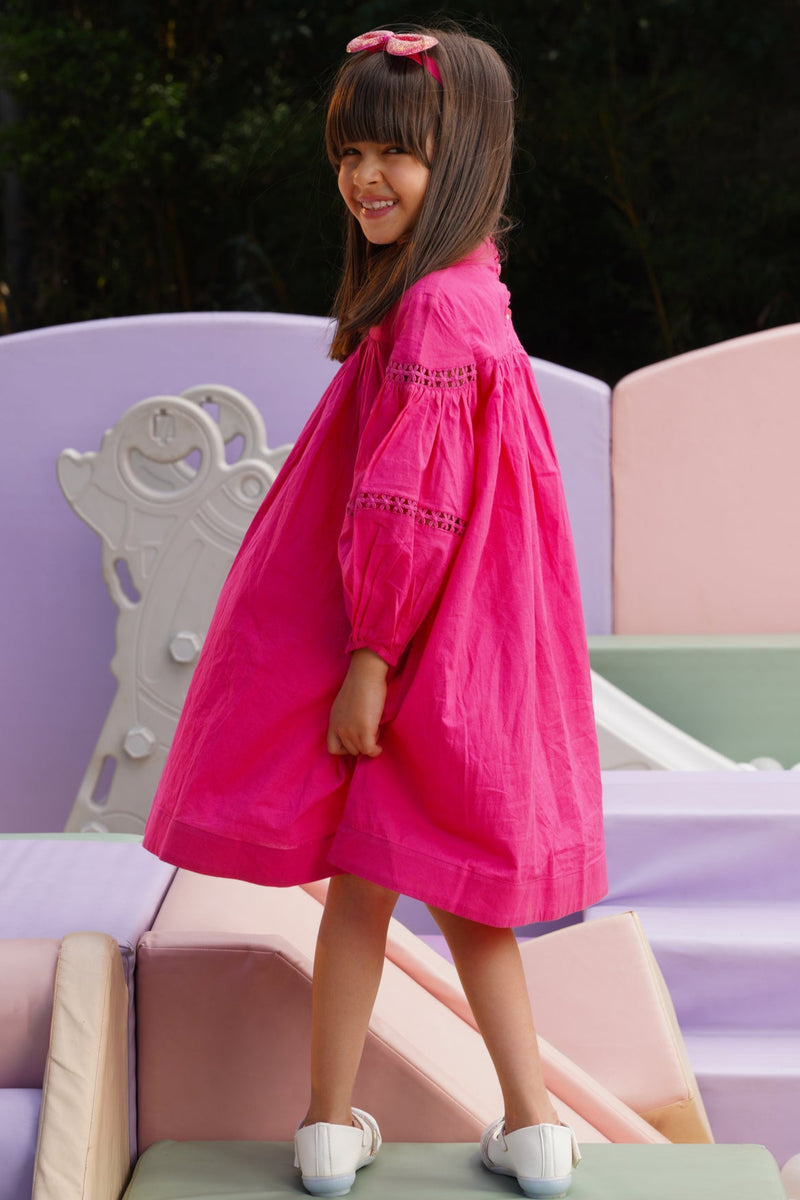 Pink Blossom Twirl Dress