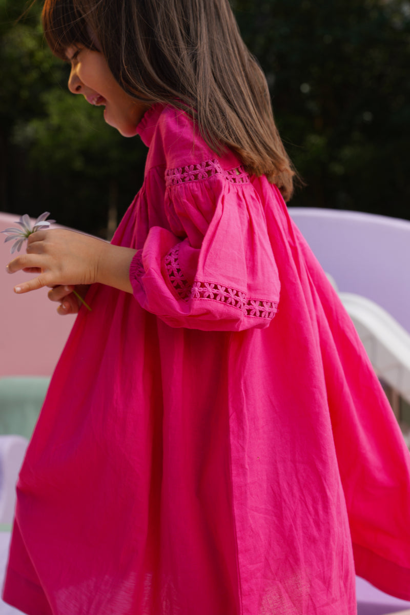 Pink Blossom Twirl Dress