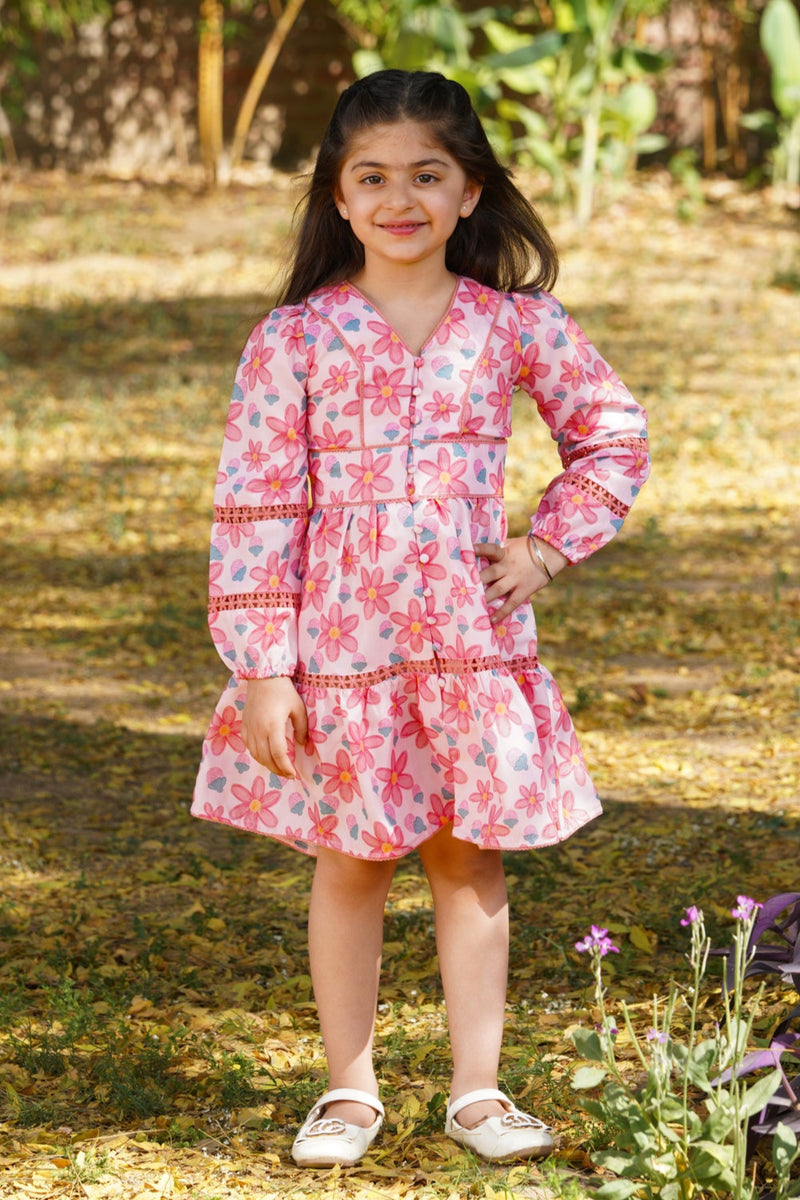 Pink Meadow Ruffle Dress