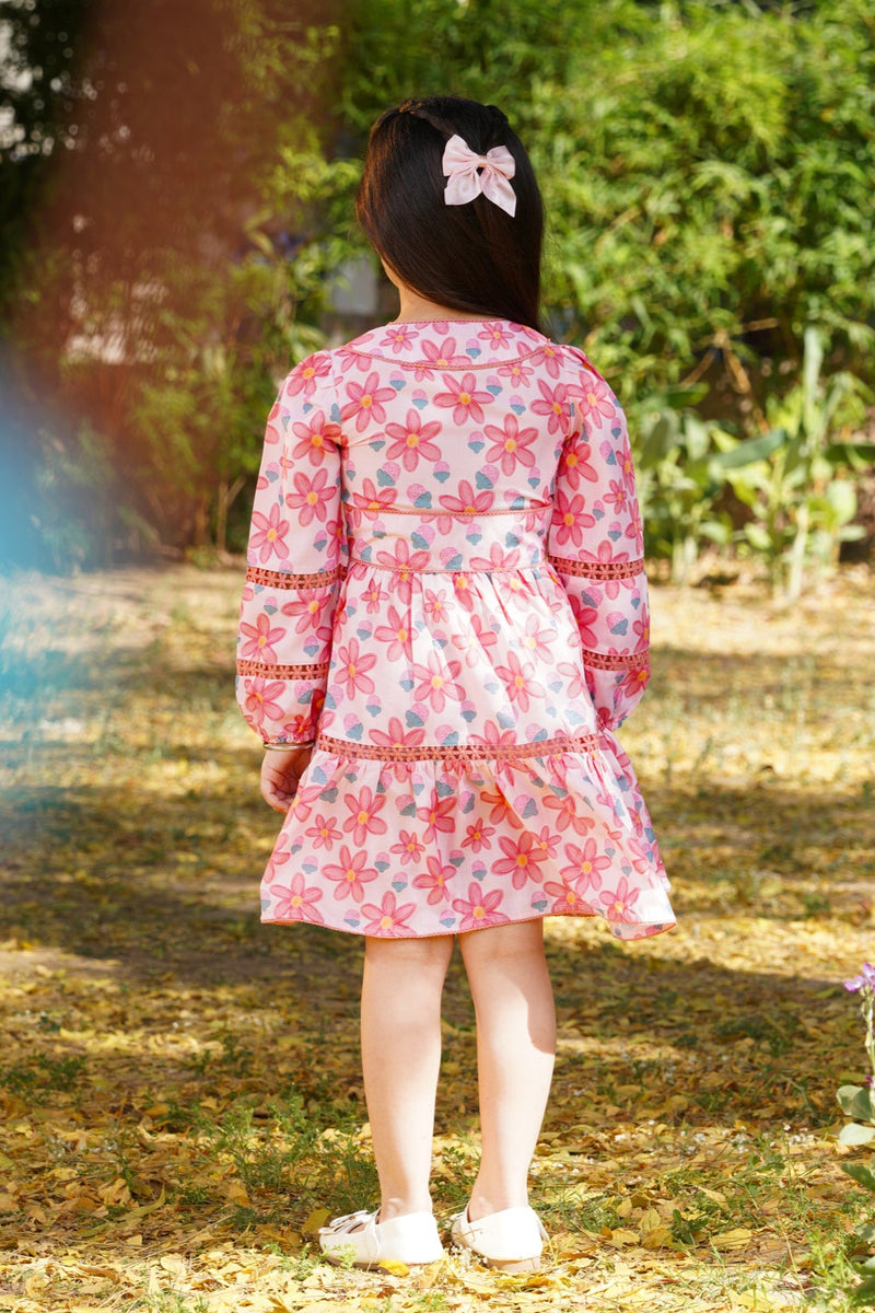 Pink Meadow Ruffle Dress