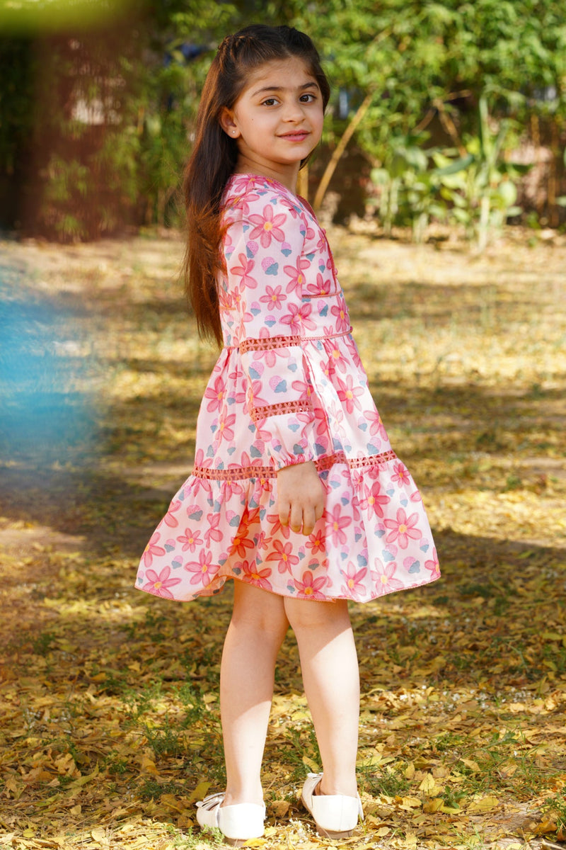 Pink Meadow Ruffle Dress