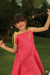 Tulip dress pink - Redish-Pink