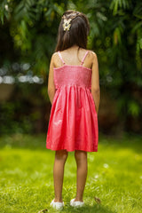 Little whisper bow dress - hot pink ombre