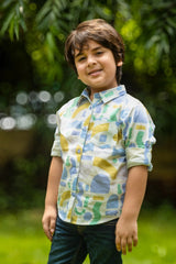 Doodle Maze Shirt- Purple Punch